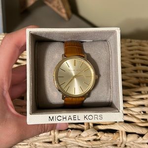 Michael Kors Watch with Leather Band